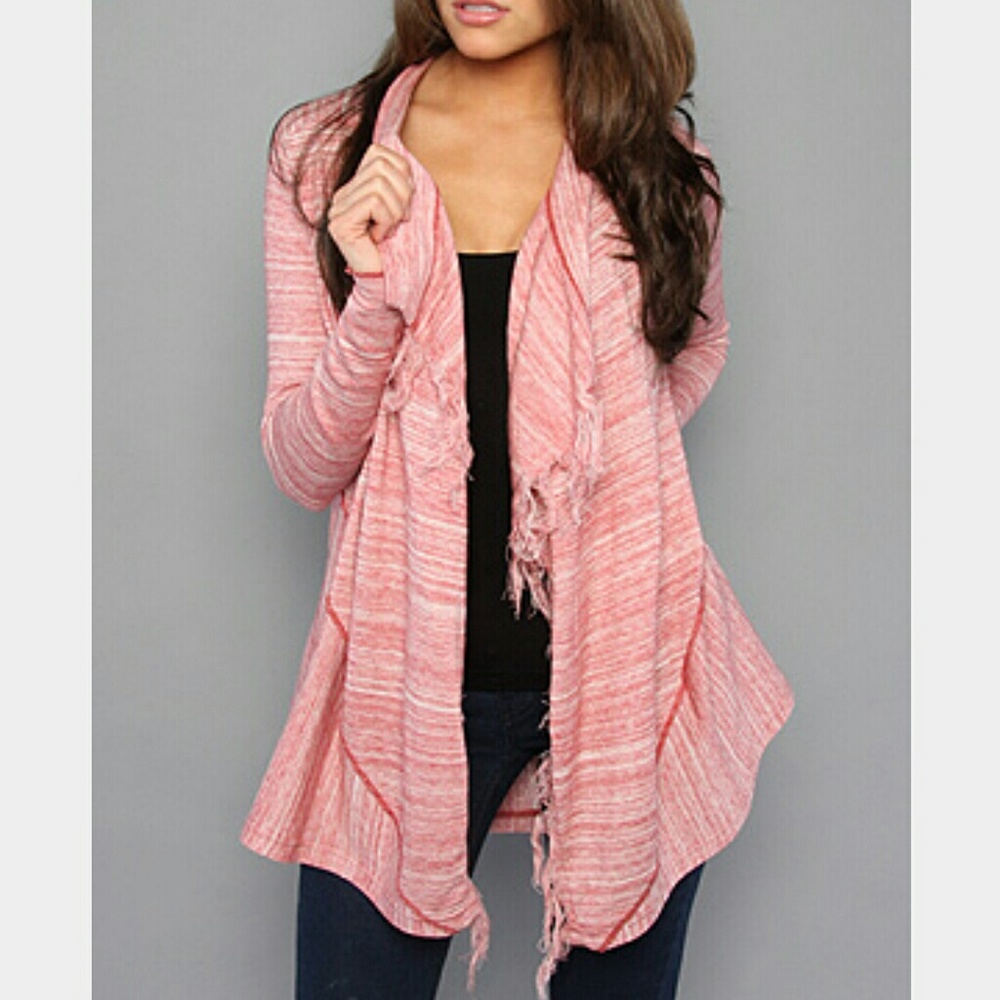 Free people fringe cardigan